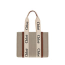 Beige Linen Handbag
