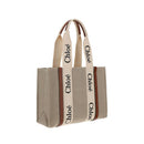 Beige Linen Handbag