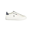 White Polyurethane Men's Sneaker