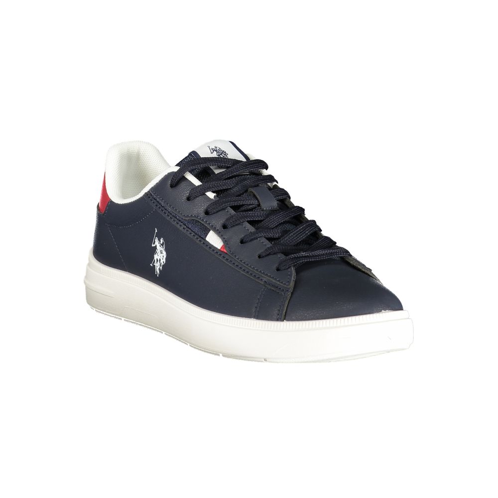 Blue Polyester Men's Sneaker