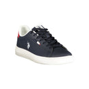 Blue Polyester Men's Sneaker