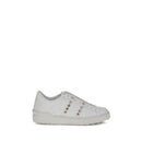 White Calf Leather Bos Taurus Sneakers