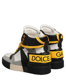 Multicolor Leather High Top Sneakers Shoes