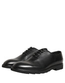Black Leather Men Oxford Dress Formal Shoes