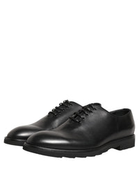 Black Leather Men Oxford Dress Formal Shoes