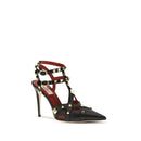 Black Goatskin High Heel Pumps