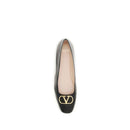 Black Calf Leather Bos Taurus Ballet Flats