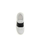 White Calf Leather Bos Taurus Low Top Sneakers