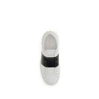 White Calf Leather Bos Taurus Low Top Sneakers