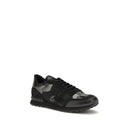 Black Polyamide Athletic Sneakers