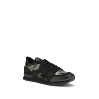 Black Polyamide Athletic Sneakers