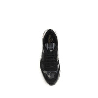 Black Polyamide Athletic Sneakers