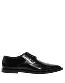 Black Leather Men Derby Dress Formal Shoes