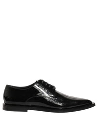 Black Leather Men Derby Dress Formal Shoes