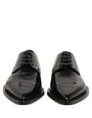 Black Leather Men Derby Dress Formal Shoes