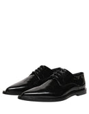 Black Leather Men Derby Dress Formal Shoes