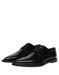 Black Leather Men Derby Dress Formal Shoes