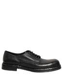 Black Leather Lace Up Derby Dress Men Shoes