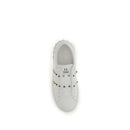 White Calf Leather Bos Taurus Sneakers