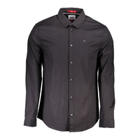 Black Cotton Men's Shirt