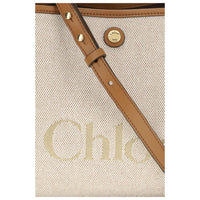 Beige Fabric Handbag