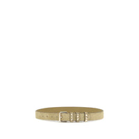 Beige Suede Leather Regular Belt