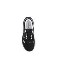 Black Fabric Athletic Sneakers