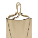 Beige Calf Leather Bos Taurus Shoulder Bag