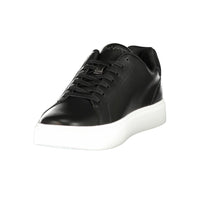 Black Polyurethane Men's Sneaker