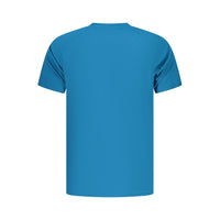 Blue Polyester Men's T-Shirt