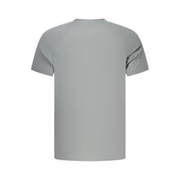 Gray Polyester Men's T-Shirt