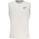 White Polyester Men's Tank