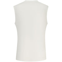 White Polyester Men's Tank