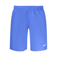 Blue Polyester Men Swimwear