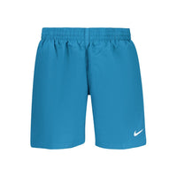 Blue Polyester Men's Swimwear