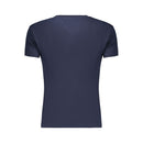 Blue Cotton Women T-Shirt