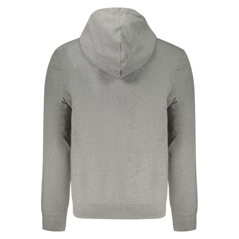 Gray Cotton Men's Hoodie