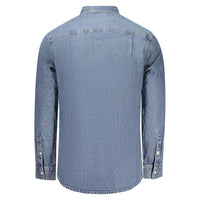 Blue Cotton Men's Shirt