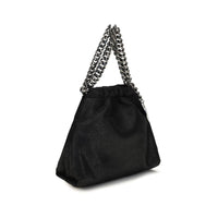 Black Polyester Handbag