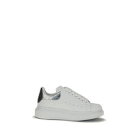 White Calf Leather Bos Taurus Platform Sneakers