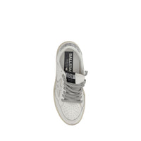 Silver Calf Leather Bos Taurus Low Top Sneakers
