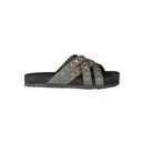 Black Polyurethane Women's Sandal