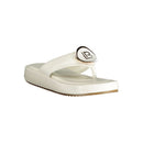White Polyurethane Women Sandal