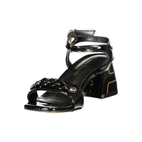 Black Polyurethane Women's Sandal
