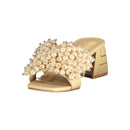 Beige Polyurethane Women's Sandal