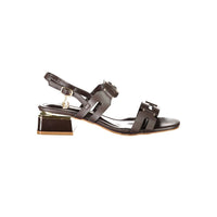 Brown Polyurethane Women's Sandal