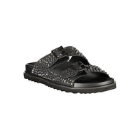 Black Polyurethane Women's Slipper