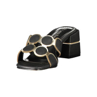 Black Polyurethane Women's Sandal