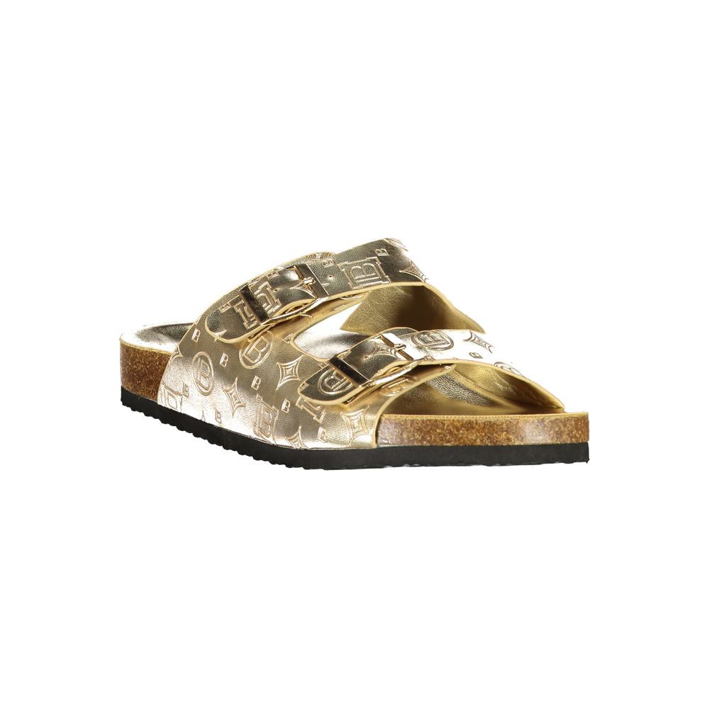Gold Polyurethane Women's Sandal