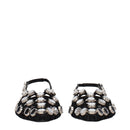Black Leather Ballet Flats